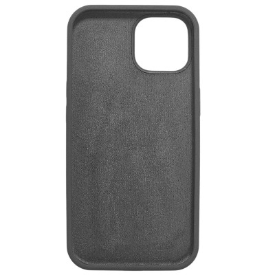 Накладка (з мікрофіброю) NO LOGO для iPhone 13- темно-сірий