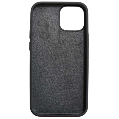 Накладка (з мікрофіброю) NO LOGO для iPhone 13 mini- темно-сірий