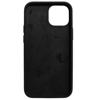 Накладка (з мікрофіброю) NO LOGO для iPhone 13 mini- чорний