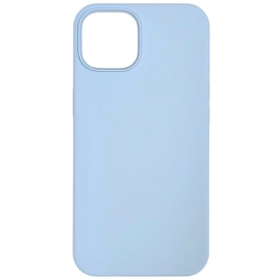 Накладка (з мікрофіброю) NO LOGO для iPhone 14- бузково блакитний Накладка (з мікрофіброю) NO LOGO для iPhone 14- бузково блакитний