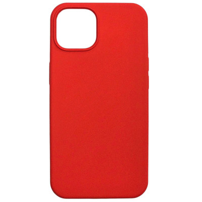 Накладка (з мікрофіброю) NO LOGO для iPhone 14- червоний Накладка (з мікрофіброю) NO LOGO для iPhone 14- червоний