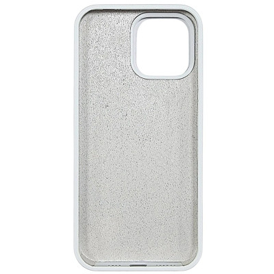 Накладка (з мікрофіброю) NO LOGO для iPhone 14 Pro- білий