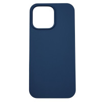 Накладка (з мікрофіброю) NO LOGO для iPhone 14 Pro Max- чорничний
