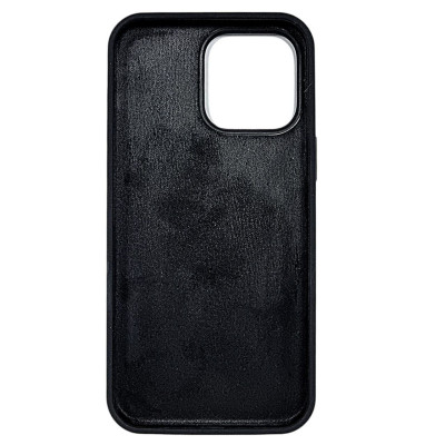 Накладка (з мікрофіброю) NO LOGO для iPhone 14 Pro Max- чорний