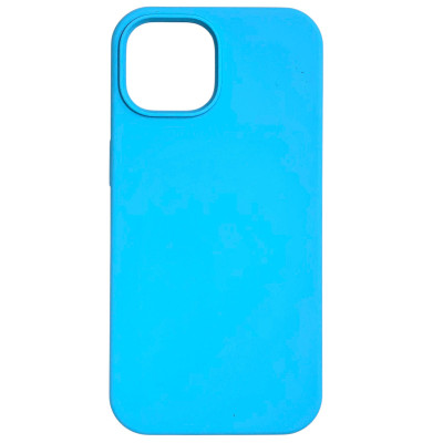 Накладка (з мікрофіброю) NO LOGO для iPhone 15- блакитний Накладка (з мікрофіброю) NO LOGO для iPhone 15- блакитний