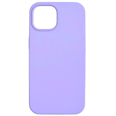 Накладка (з мікрофіброю) NO LOGO для iPhone 15- бузковий Накладка (з мікрофіброю) NO LOGO для iPhone 15- бузковий
