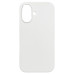 Накладка (з мікрофіброю) NO LOGO для iPhone 16- білий