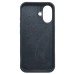 Накладка (з мікрофіброю) NO LOGO для iPhone 16- темно-синій
