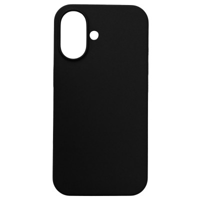 Накладка (з мікрофіброю) NO LOGO для iPhone 16- чорний Накладка (з мікрофіброю) NO LOGO для iPhone 16- чорний
