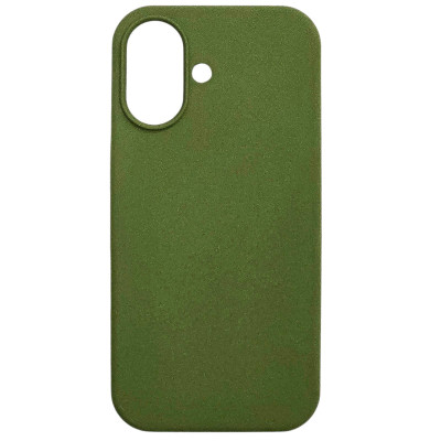Накладка (з мікрофіброю) NO LOGO для iPhone 17- оливковий Накладка (з мікрофіброю) NO LOGO для iPhone 17- оливковий