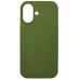 Накладка (з мікрофіброю) NO LOGO для iPhone 17- оливковий