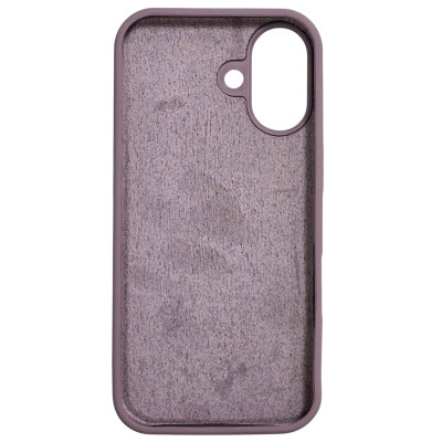 Накладка (з мікрофіброю) NO LOGO для iPhone 17- ліловий