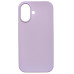 Накладка (з мікрофіброю) NO LOGO для iPhone 17- лавандовий