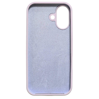 Накладка (з мікрофіброю) NO LOGO для iPhone 17- лавандовий