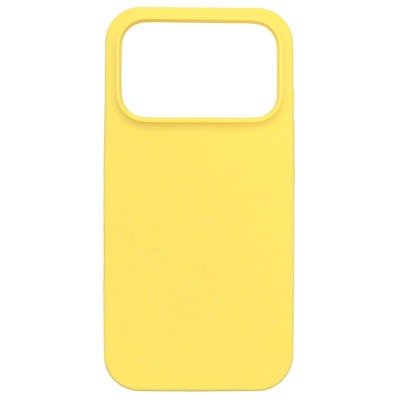 Накладка (з мікрофіброю) NO LOGO для iPhone 17 Pro / 18 Pro- жовтий Накладка (з мікрофіброю) NO LOGO для iPhone 17 Pro / 18 Pro- жовтий
