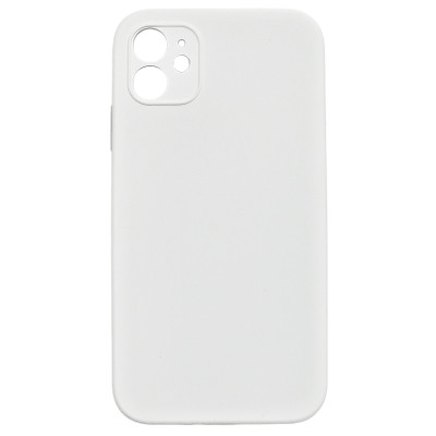 Накладка (з мікрофіброю) Silk Full Camera / квадратні кути / NO LOGO для iPhone 11- білий Накладка (з мікрофіброю) Silk Full Camera / квадратні кути / NO LOGO для iPhone 11- білий