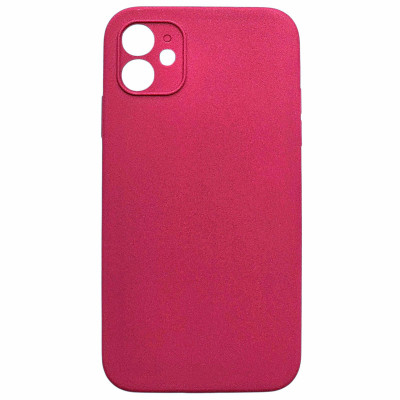 Накладка (з мікрофіброю) Silk Full Camera / квадратні кути / NO LOGO для iPhone 11- червона троянда Накладка (з мікрофіброю) Silk Full Camera / квадратні кути / NO LOGO для iPhone 11- червона троянда