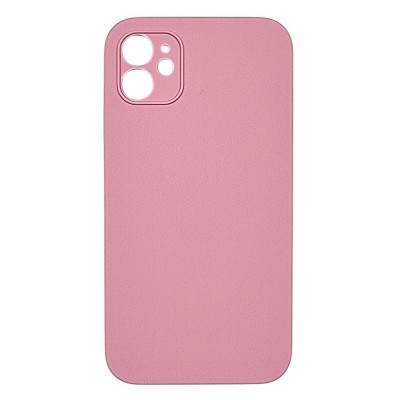 Накладка (з мікрофіброю) Silk Full Camera / квадратні кути / NO LOGO для iPhone 11- світло-рожевий Накладка (з мікрофіброю) Silk Full Camera / квадратні кути / NO LOGO для iPhone 11- світло-рожевий