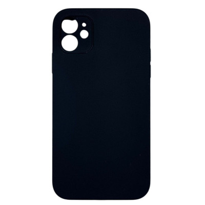 Накладка (з мікрофіброю) Silk Full Camera / квадратні кути / NO LOGO для iPhone 11- чорний Накладка (з мікрофіброю) Silk Full Camera / квадратні кути / NO LOGO для iPhone 11- чорний