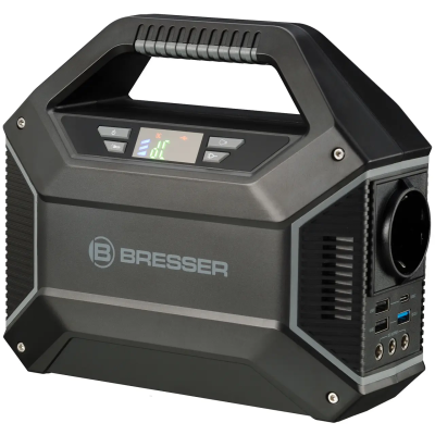 Зарядна станція Bresser Portable Power Supply 155Wh 100W USB AC DC переносний акумулятор + сонячна панель Зарядна станція Bresser Portable Power Supply 155Wh 100W USB AC DC переносний акумулятор + сонячна панель
