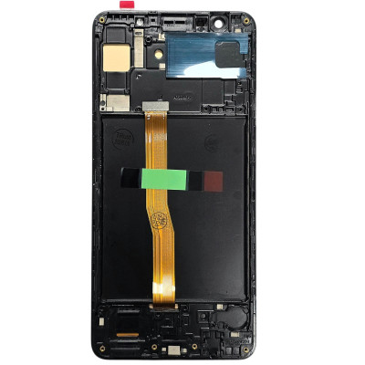 Дисплей для мобільного телефона Samsung A750 / A7 2018 Oled with frame з тачскріном Black