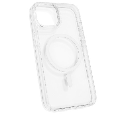 Накладка MagCore Clear with color Magnetic для iPhone 13 / 14- прозорий з білим Накладка MagCore Clear with color Magnetic для iPhone 13 / 14- прозорий з білим