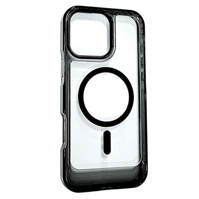 Накладка ArmorEdge Transparent (посилені борти) with Magnetic для iPhone 16 Pro Max- чорний