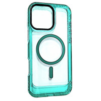 Накладка ArmorEdge Transparent (посилені борти) with Magnetic для iPhone 16 Pro Max- зелений Накладка ArmorEdge Transparent (посилені борти) with Magnetic для iPhone 16 Pro Max- зелений