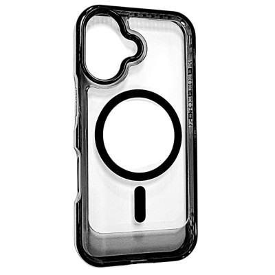 Накладка ArmorEdge Transparent (посилені борти) with Magnetic для iPhone 17- чорний Накладка ArmorEdge Transparent (посилені борти) with Magnetic для iPhone 17- чорний
