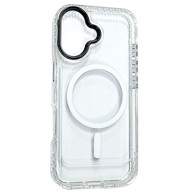 Накладка ArmorEdge Transparent (посилені борти) with Magnetic для iPhone 17- білий Накладка ArmorEdge Transparent (посилені борти) with Magnetic для iPhone 17- білий