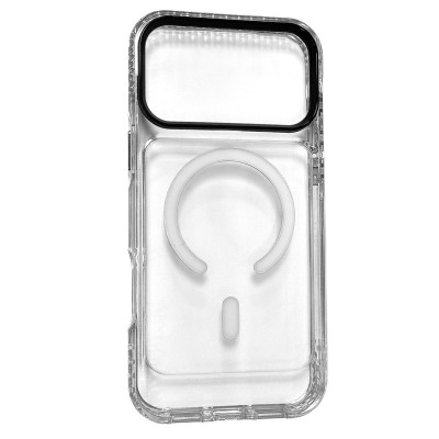 Накладка ArmorEdge Transparent (посилені борти) with Magnetic для iPhone 17 Pro Max / 18 Pro Max- білий
