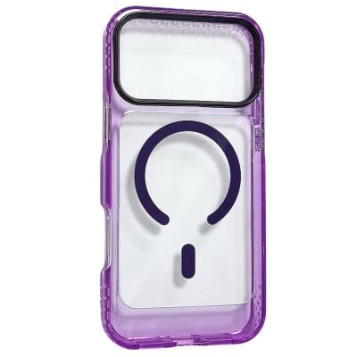 Накладка ArmorEdge Transparent (посилені борти) with Magnetic для iPhone 17 Pro Max / 18 Pro Max- фіолетовий Накладка ArmorEdge Transparent (посилені борти) with Magnetic для iPhone 17 Pro Max / 18 Pro Max- фіолетовий
