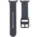 Ремінець силіконовий для Samsung Galaxy Watch 9 (40/44mm) / 8 (40/44mm) / 8 Classic (S / 113mm)- темно-сірий