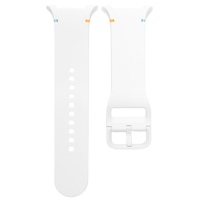 Ремінець силіконовий для Samsung Galaxy Watch 9 (40/44mm) / 8 (40/44mm) / 8 Classic (S / 113mm)- білий