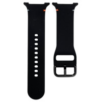 Ремінець силіконовий для Samsung Galaxy Watch 9 (40/44mm) / 8 (40/44mm) / 8 Classic (L / 132mm)- чорний