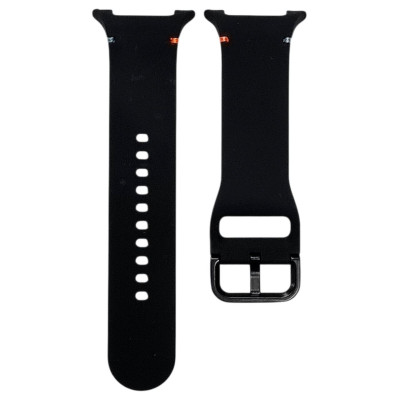 Ремінець силіконовий для Samsung Galaxy Watch 9 (40/44mm) / 8 (40/44mm) / 8 Classic (L / 132mm)- чорний