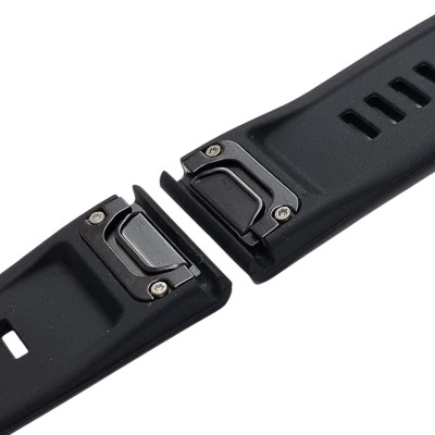 Ремінець силіконовий для годинників Garmin 5 / 6 / 7 20mm- чорний