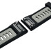 Ремінець силіконовий для годинників Garmin 26mm- чорний з сірим