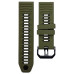Ремінець силіконовий для годинників Garmin 26mm- оливковий з чорним