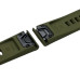 Ремінець силіконовий Stripe для годинників Garmin 22mm- темно-зелений
