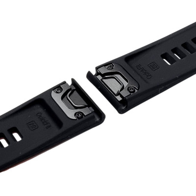 Ремінець силіконовий Stripe для годинників Garmin 22mm- помаранчевий
