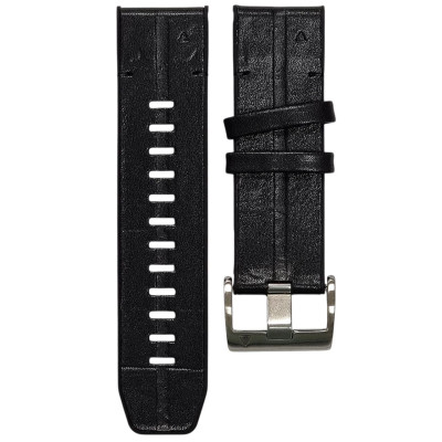Ремінець шкіряний для годинників Garmin 20mm- чорний