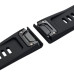 Ремінець шкіра+силікон для годинників Garmin 22mm- чорний