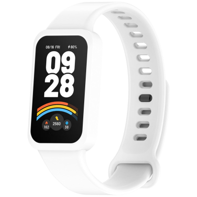 Ремінець для Xiaomi Redmi Band 3 / Xiaomi Smart 9 Active- білий