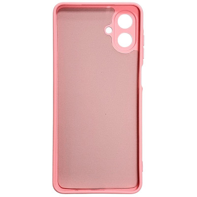 Накладка (з мікрофіброю) GETMAN Liquid Silk Full Camera для Samsung A07 / A08- рожевий