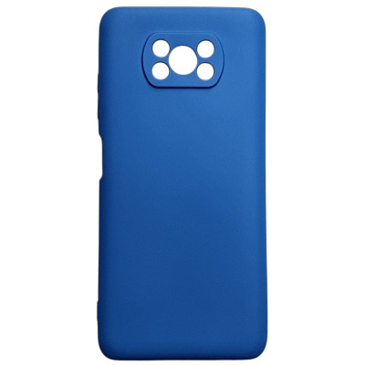Накладка (з мікрофіброю) GETMAN Liquid Silk Full Camera для Xiaomi Poco X3 / Poco X3 Pro- королівський синій Накладка (з мікрофіброю) GETMAN Liquid Silk Full Camera для Xiaomi Poco X3 / Poco X3 Pro- королівський синій