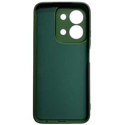 Накладка (з мікрофіброю) GETMAN Liquid Silk Full Camera для Xiaomi Redmi 15C (Global 171mm) / Redmi 17C 5G / Poco C85- темно-зелений
