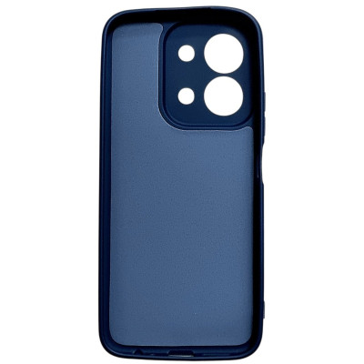 Накладка (з мікрофіброю) GETMAN Liquid Silk Full Camera для Xiaomi Redmi 15C (Global 171mm) / Redmi 17C 5G / Poco C85- темно-синій