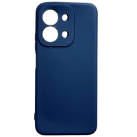 Накладка (з мікрофіброю) GETMAN Liquid Silk Full Camera для Xiaomi Redmi 15C (Global 171mm) / Redmi 17C 5G / Poco C85- темно-синій