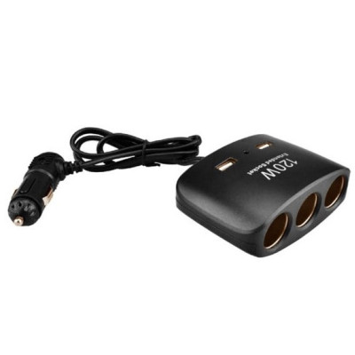 Автомобільний розгалужувач Olesson 1511 2USB (12V/24V) 120W Автомобільний розгалужувач Olesson 1511 2USB (12V/24V) 120W
